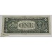 UNITED STATES OF AMERICA 1988 . ONE 1 DOLLAR BANKNOTE . ERROR . DOUBLE FLAP FOLDED
